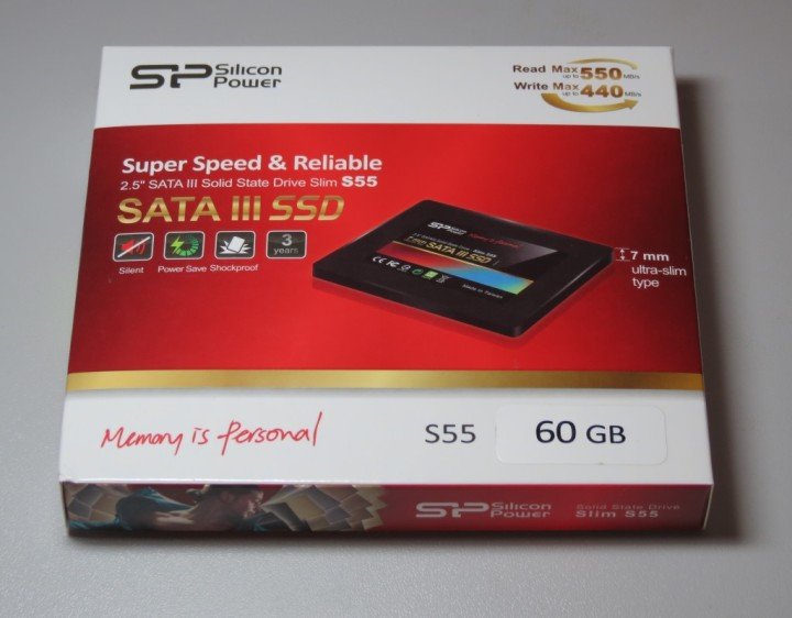 Упаковка Silicon Power Slim S55 60GB